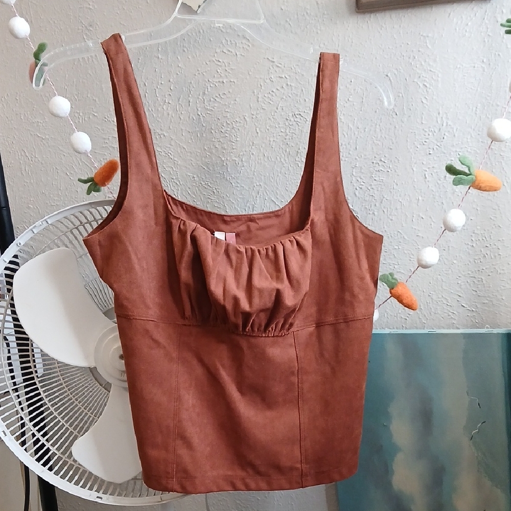 Pilcro Brown Camisole Top